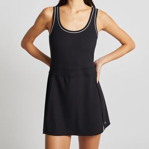 Splits59 Martina Rigor Dress w/Piping - Black/White Size L